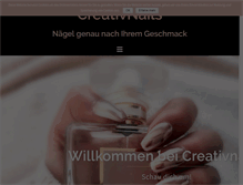 Tablet Screenshot of creativnails.net